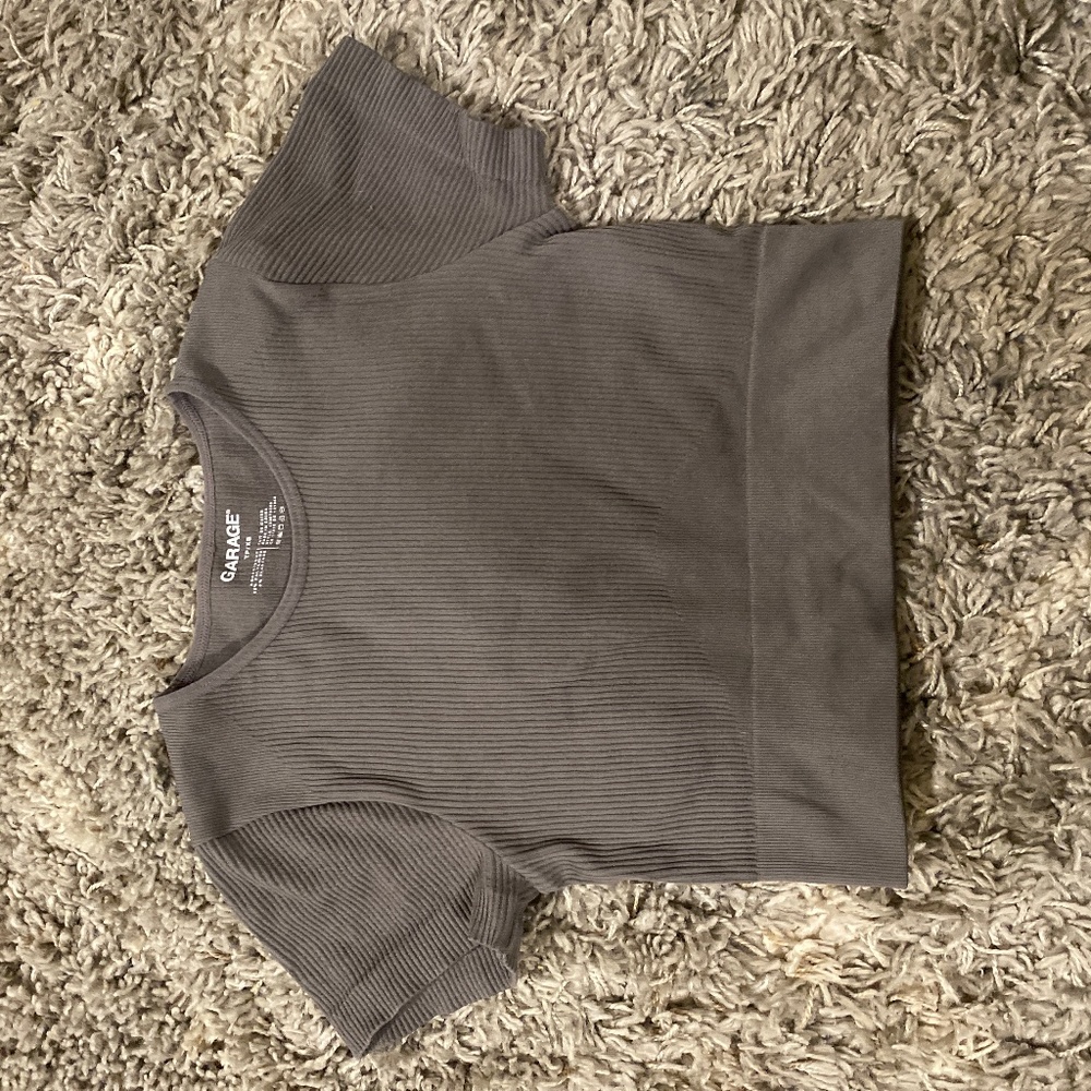 Garage Cropped Ribbed Tee